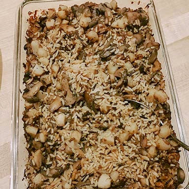 Wild Rice Casserole with Crunch