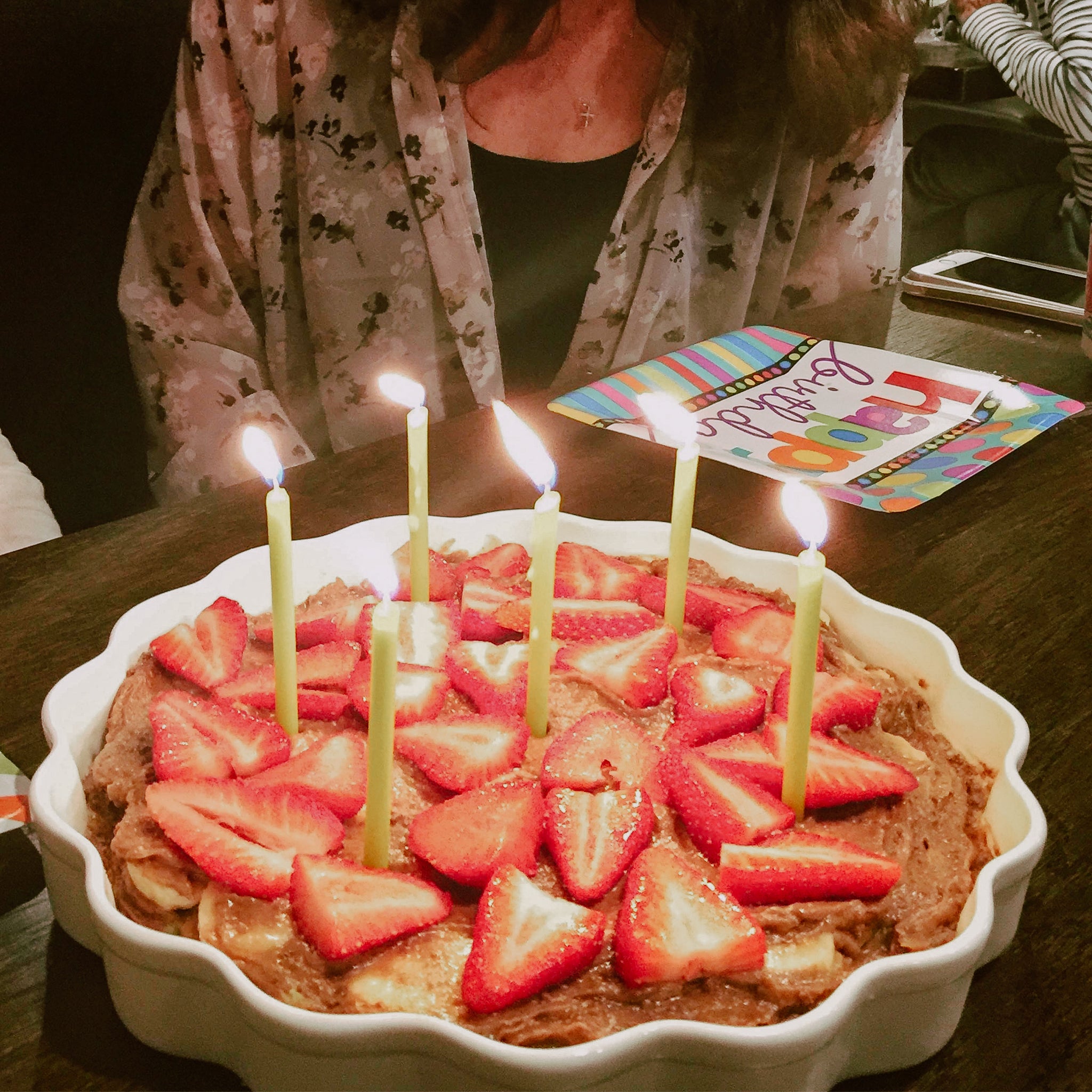 Banana Strawberry Mousse Tart (Plant Based, Gluten Free, Dairy Free)