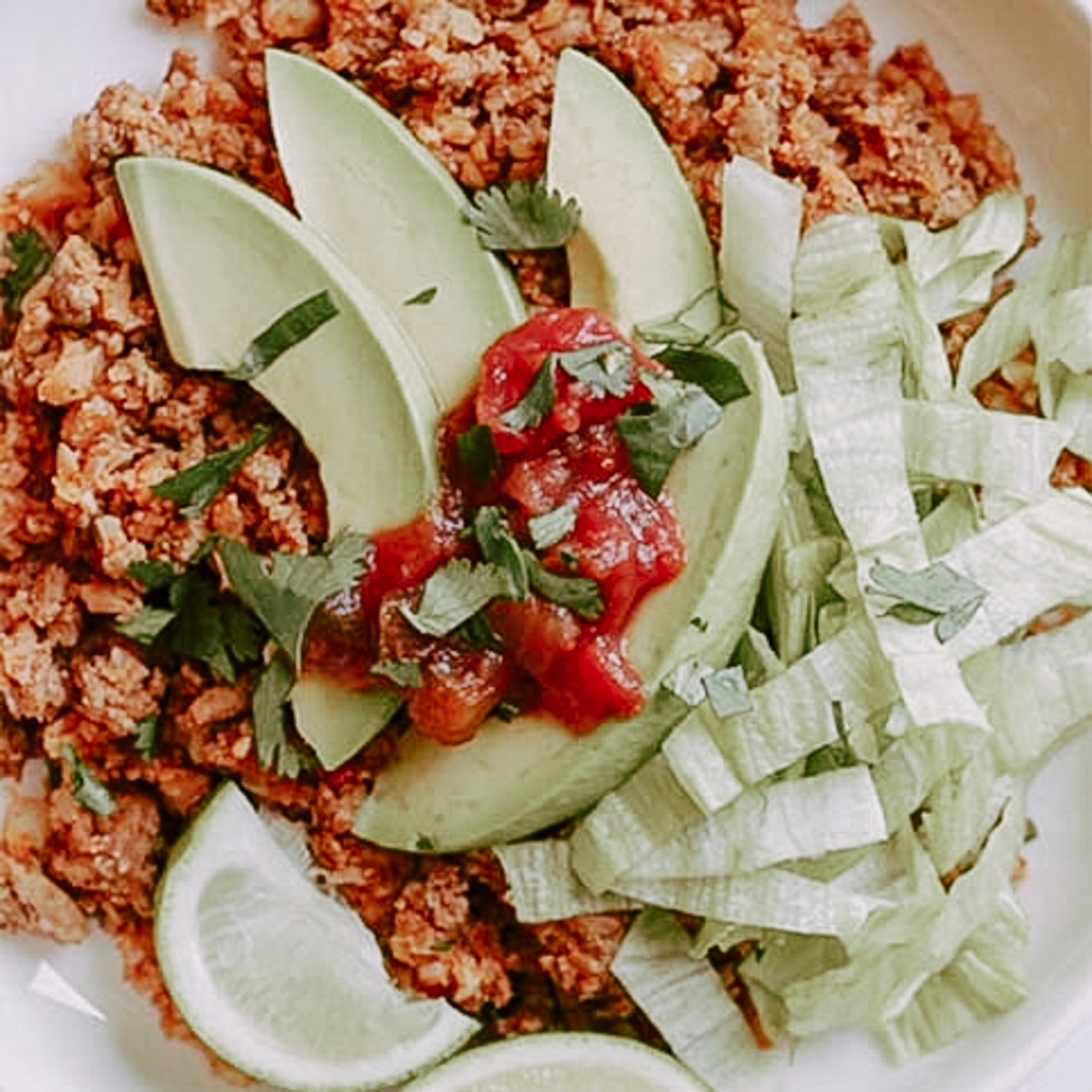 Skillet Taco Cauliflower Rice
